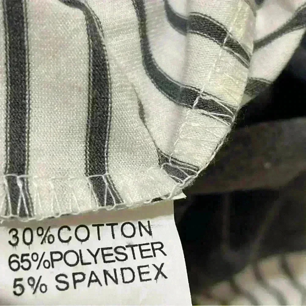 Ouges Gray & White Stripe Color- Block Cinch Wais… - image 8